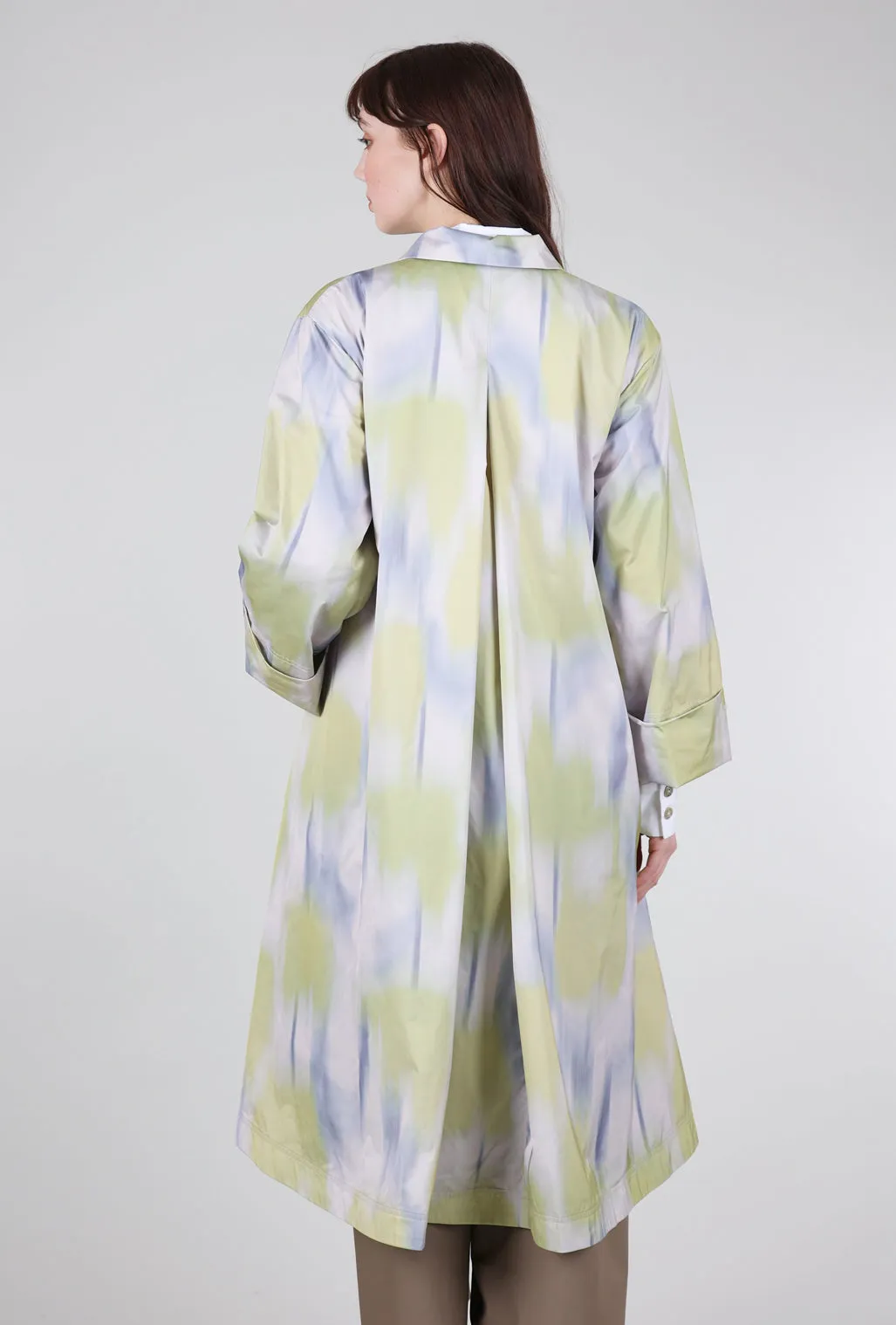 Ikat Tulip Coat, Lavender Multi