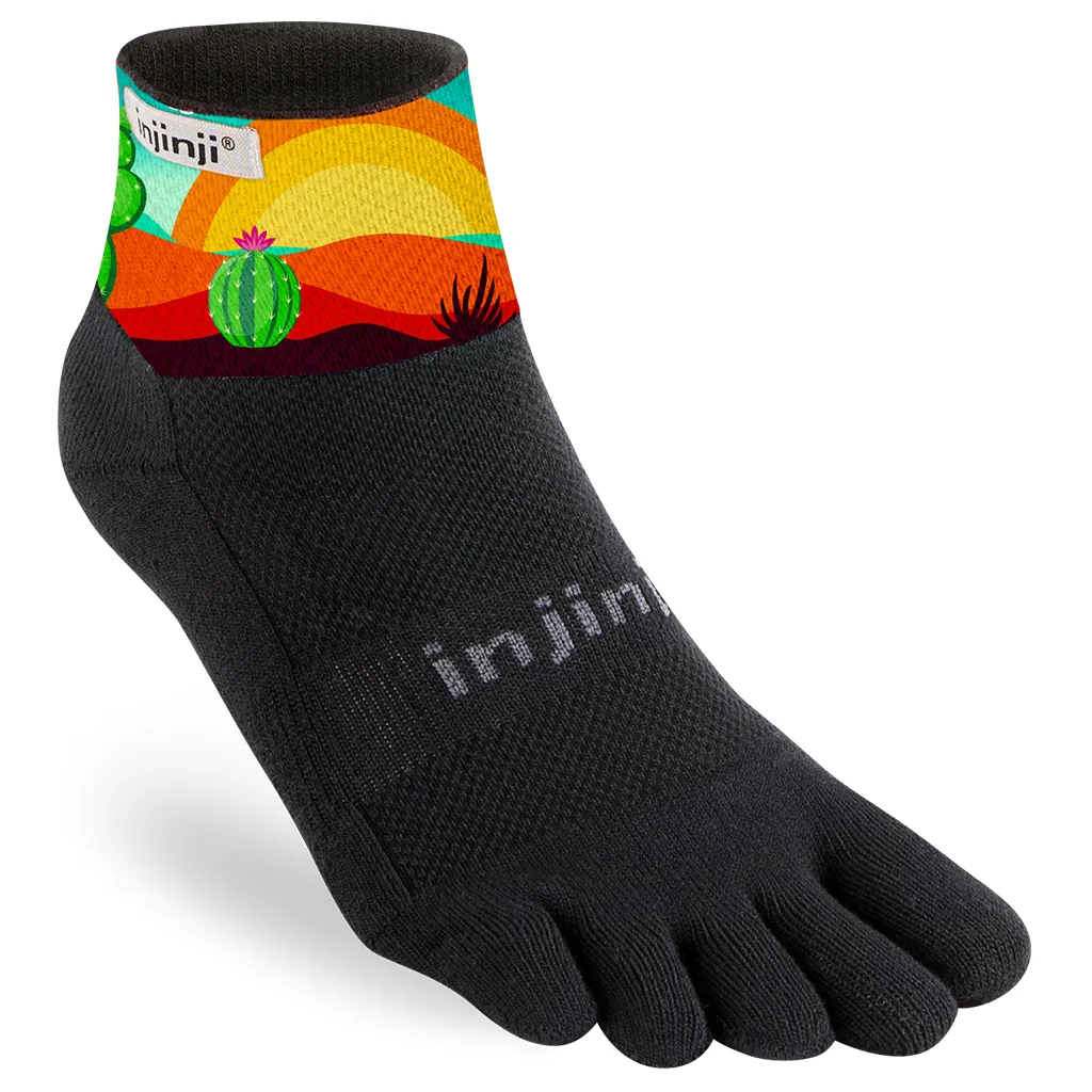 Injinji TRAIL Womens Specific Midweight Mini-Crew Running Socks