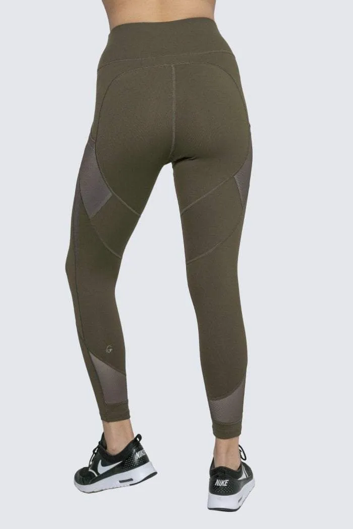 INNER ZEN ARMY GREEN LEGGINGS