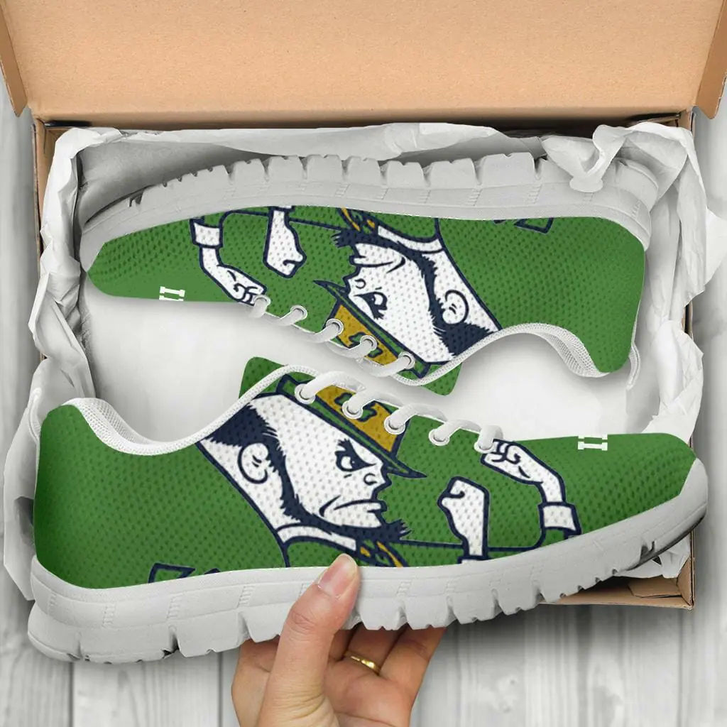 Irish St Patrick’s Day Fitness Sneakers Shoes Notre Dame Fighting Irish