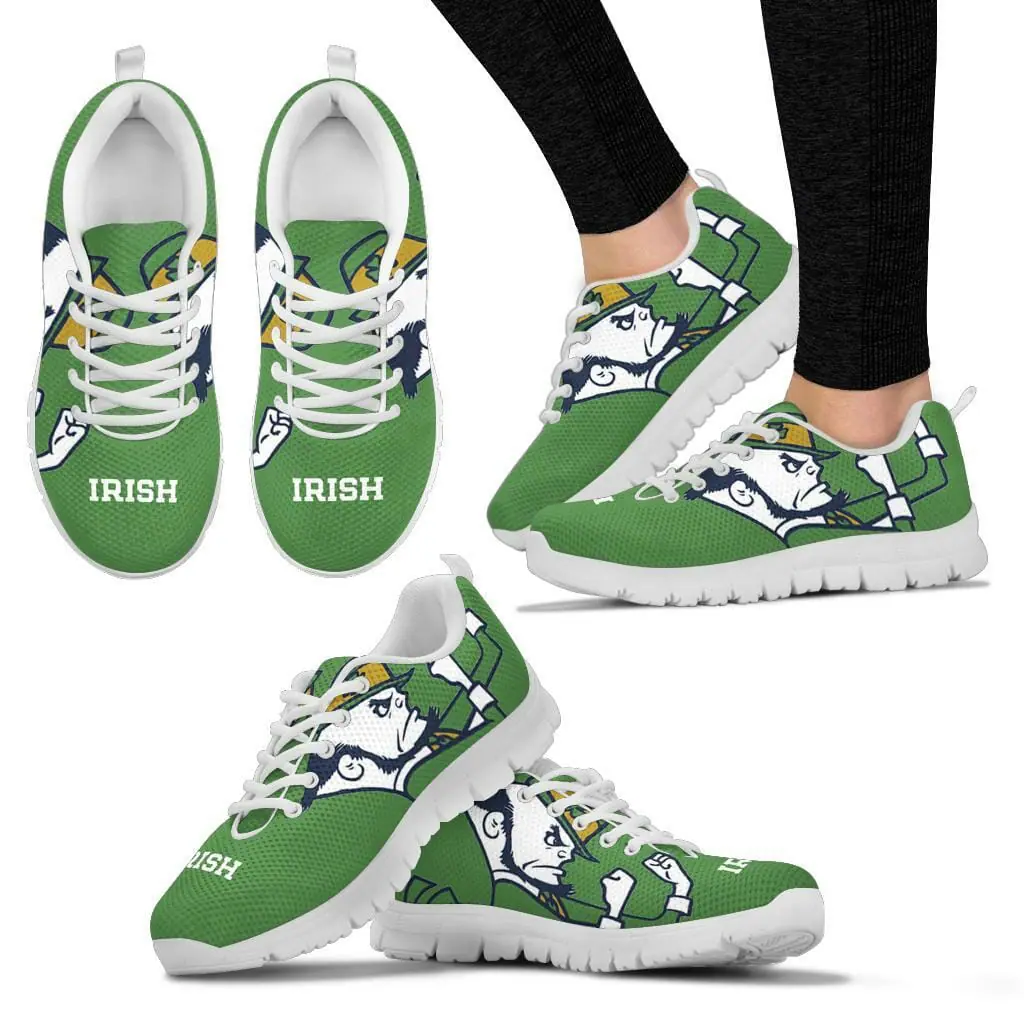 Irish St Patrick’s Day Fitness Sneakers Shoes Notre Dame Fighting Irish