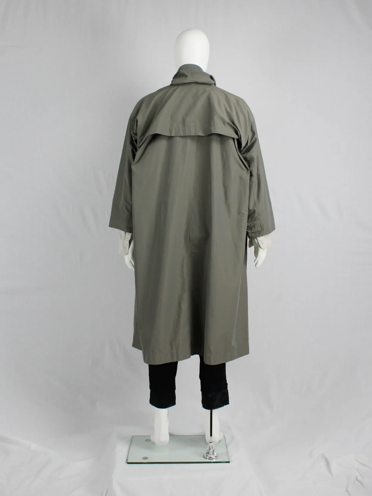 Issey Miyake Windcoat khaki oversized parka — 1980’s