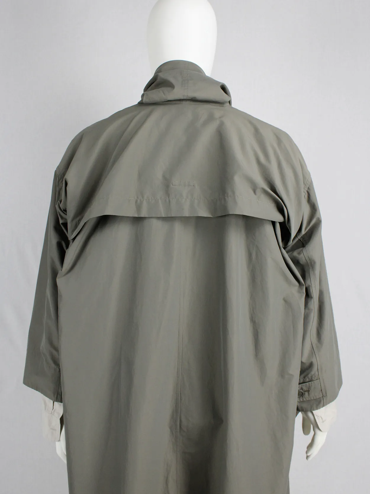 Issey Miyake Windcoat khaki oversized parka — 1980’s