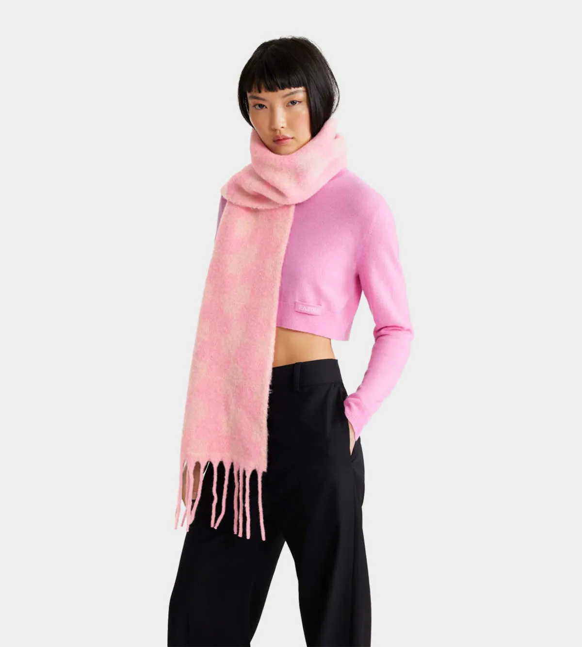 JP Alpaca Scarf - Pink