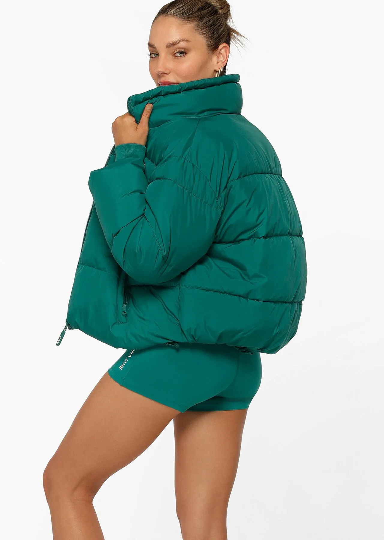 Keep Toasty Puffer Jacket | Green | Sale | Lorna Jane Australia