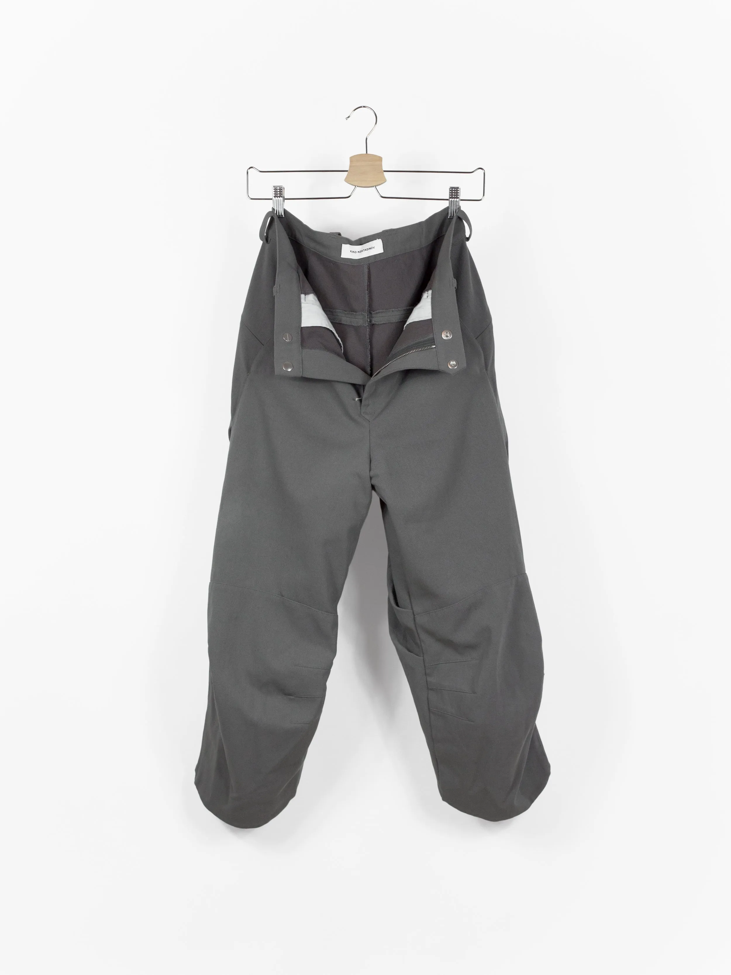 Kiko Kostadinov SS19 00062019 Steel Grey 'Kanu' Trousers