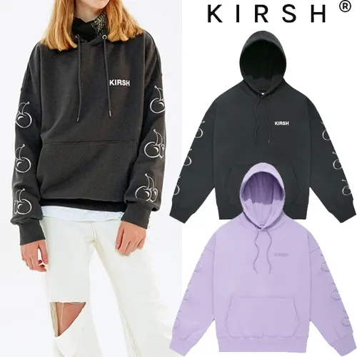 KIRSH  |Unisex Street Style Long Sleeves Cotton Logo