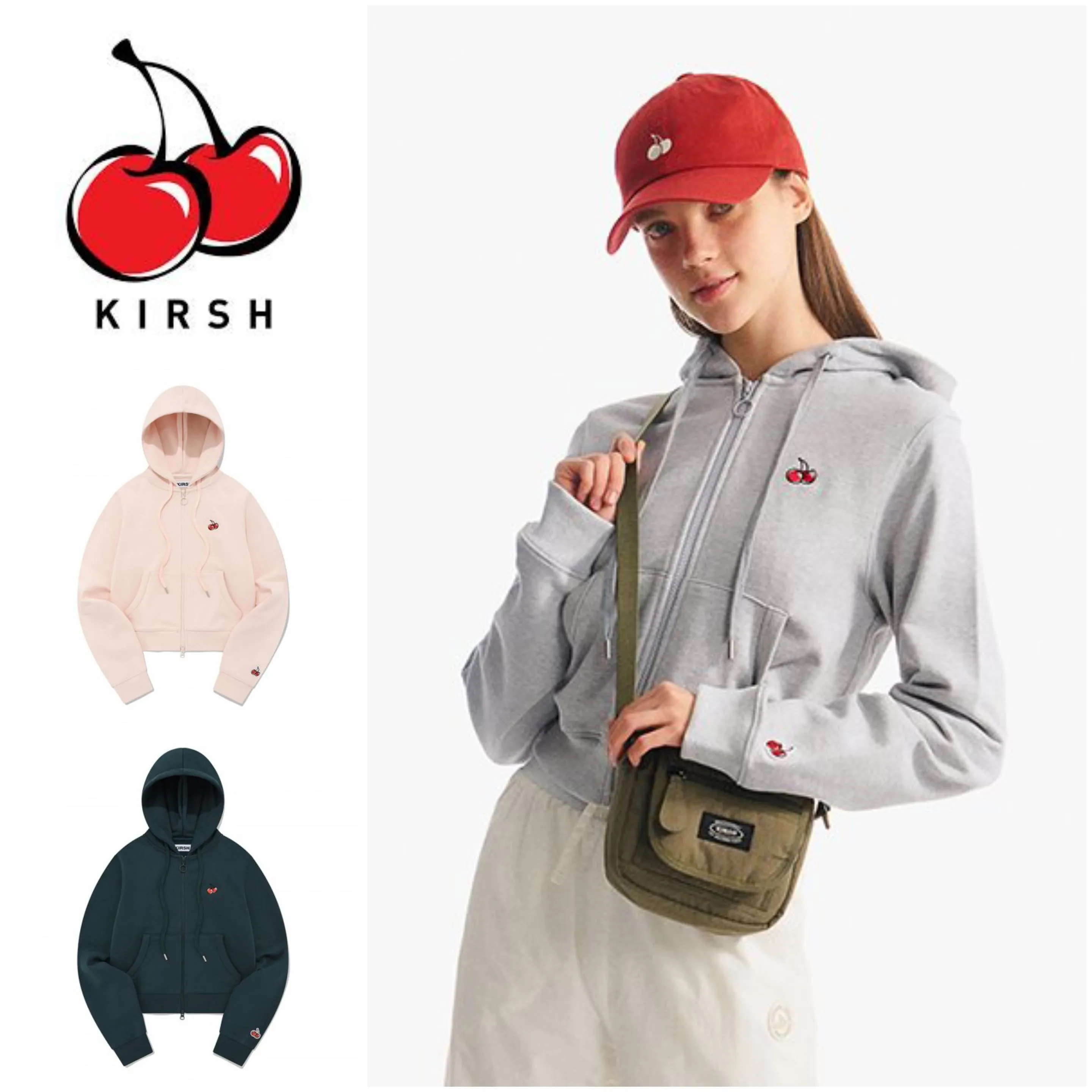 KIRSH  |Unisex Street Style Long Sleeves Logo Hoodies & Sweatshirts