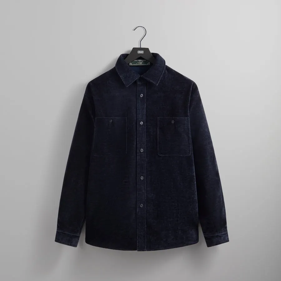 KITH NYC  |Button-down Street Style Long Sleeves Plain Logo Shirts