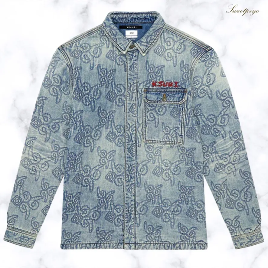 KSUBI  |KSUBI Quilted Ls Shirt K9 Stoned