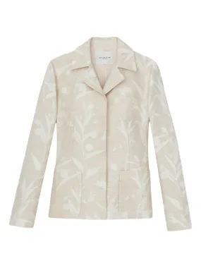 Lafayette 148 Flora Jacquard Blazer in Dune Multi