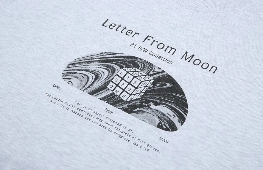 LETTER FROM MOON  |Unisex Street Style Logo Hoodies & Sweatshirts