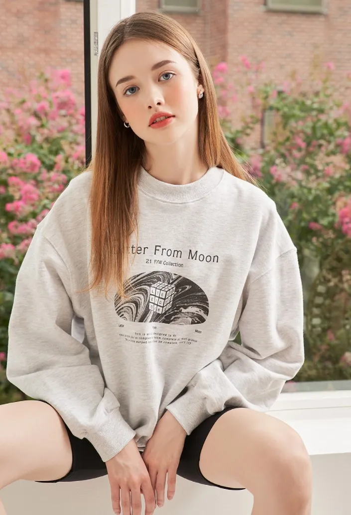 LETTER FROM MOON  |Unisex Street Style Logo Hoodies & Sweatshirts