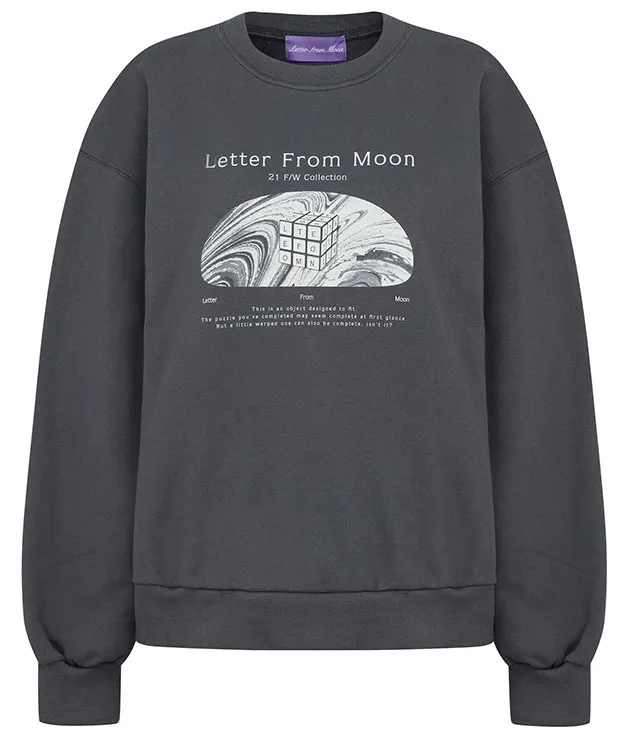 LETTER FROM MOON  |Unisex Street Style Logo Hoodies & Sweatshirts