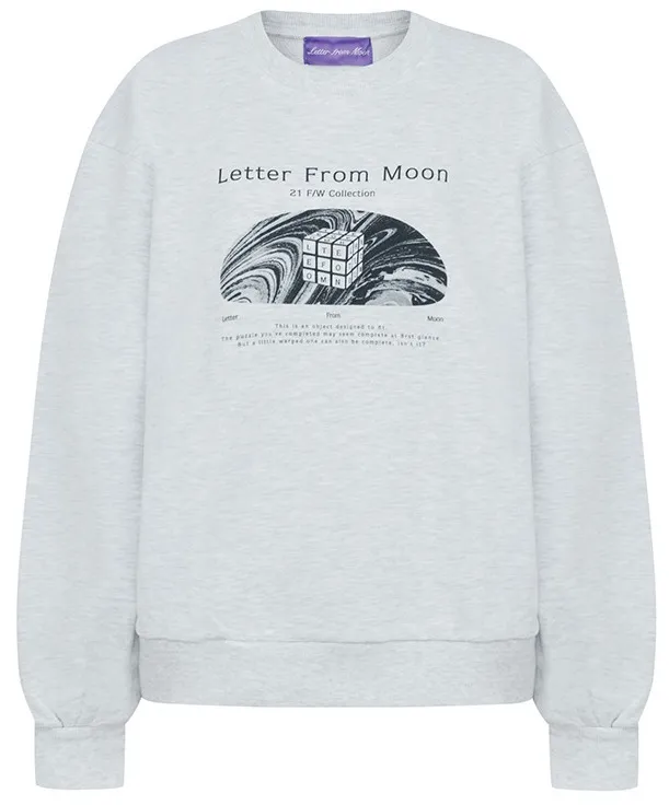 LETTER FROM MOON  |Unisex Street Style Logo Hoodies & Sweatshirts