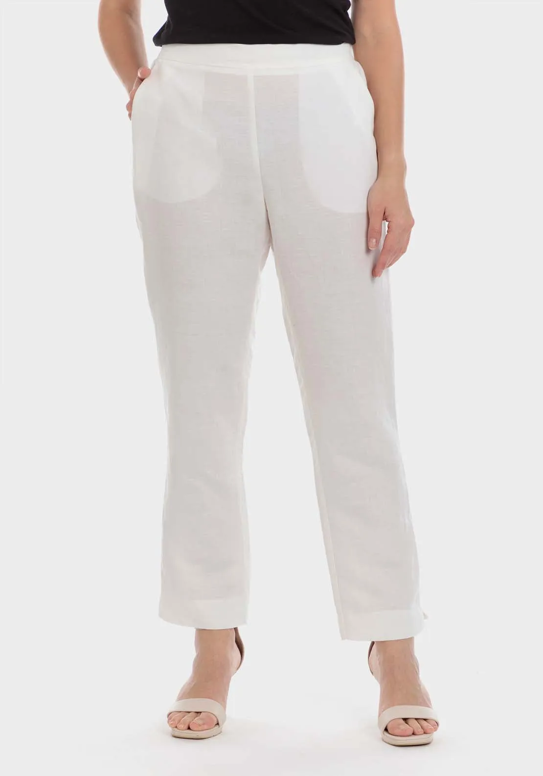 Linen Trouser - White