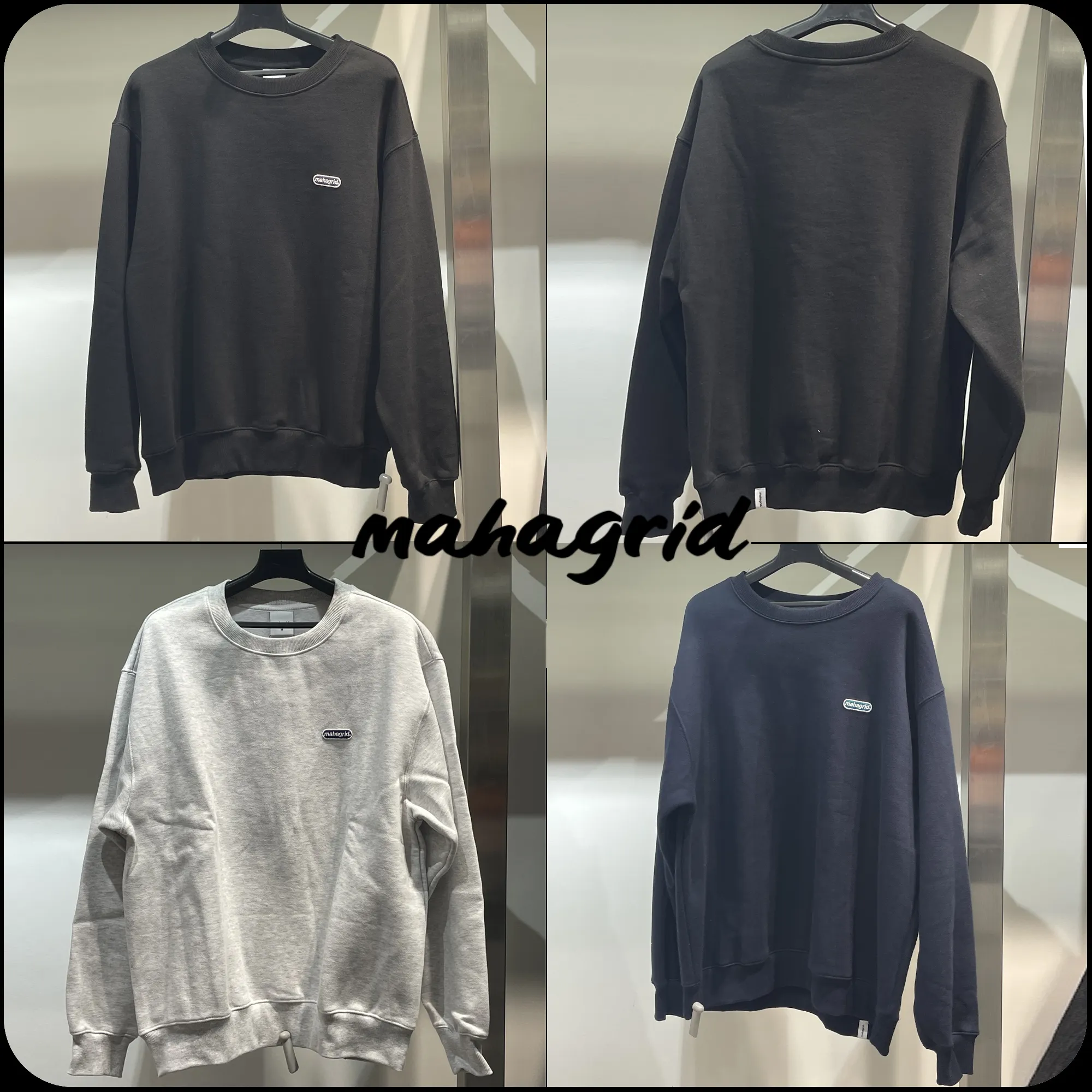 mahagrid  |[ MAHAGRID]★BASIC LOGO PATCH SWEATSHIRT