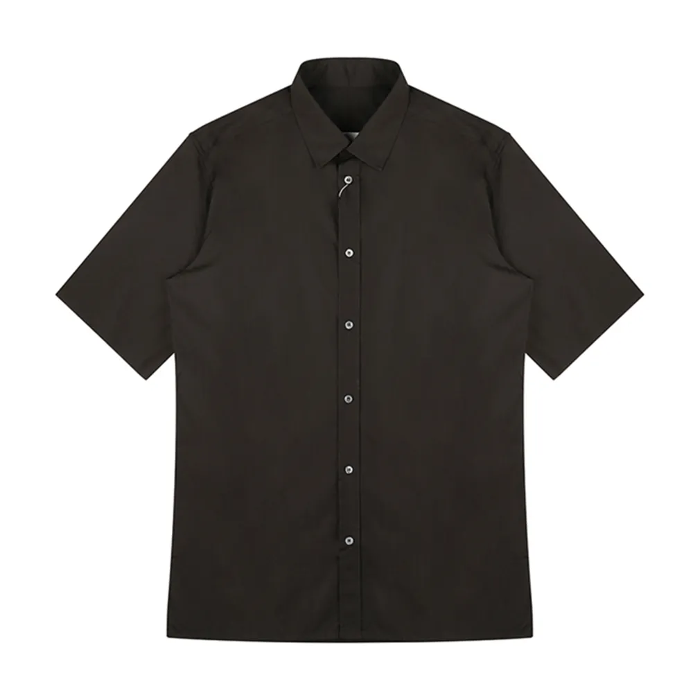 Maison Margiela  |Button-down Street Style Cotton Short Sleeves Logo Designers