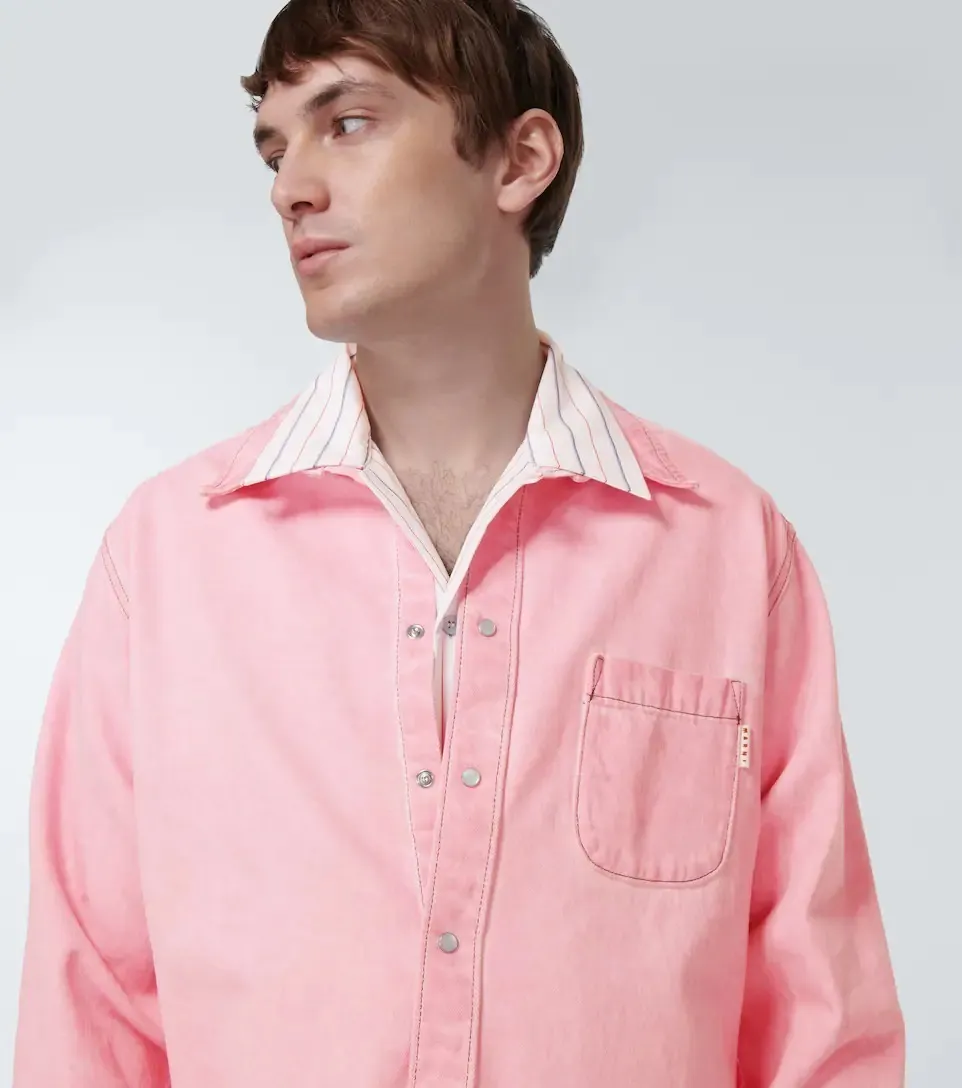 MARNI  |Button-down Street Style Long Sleeves Plain Cotton Logo