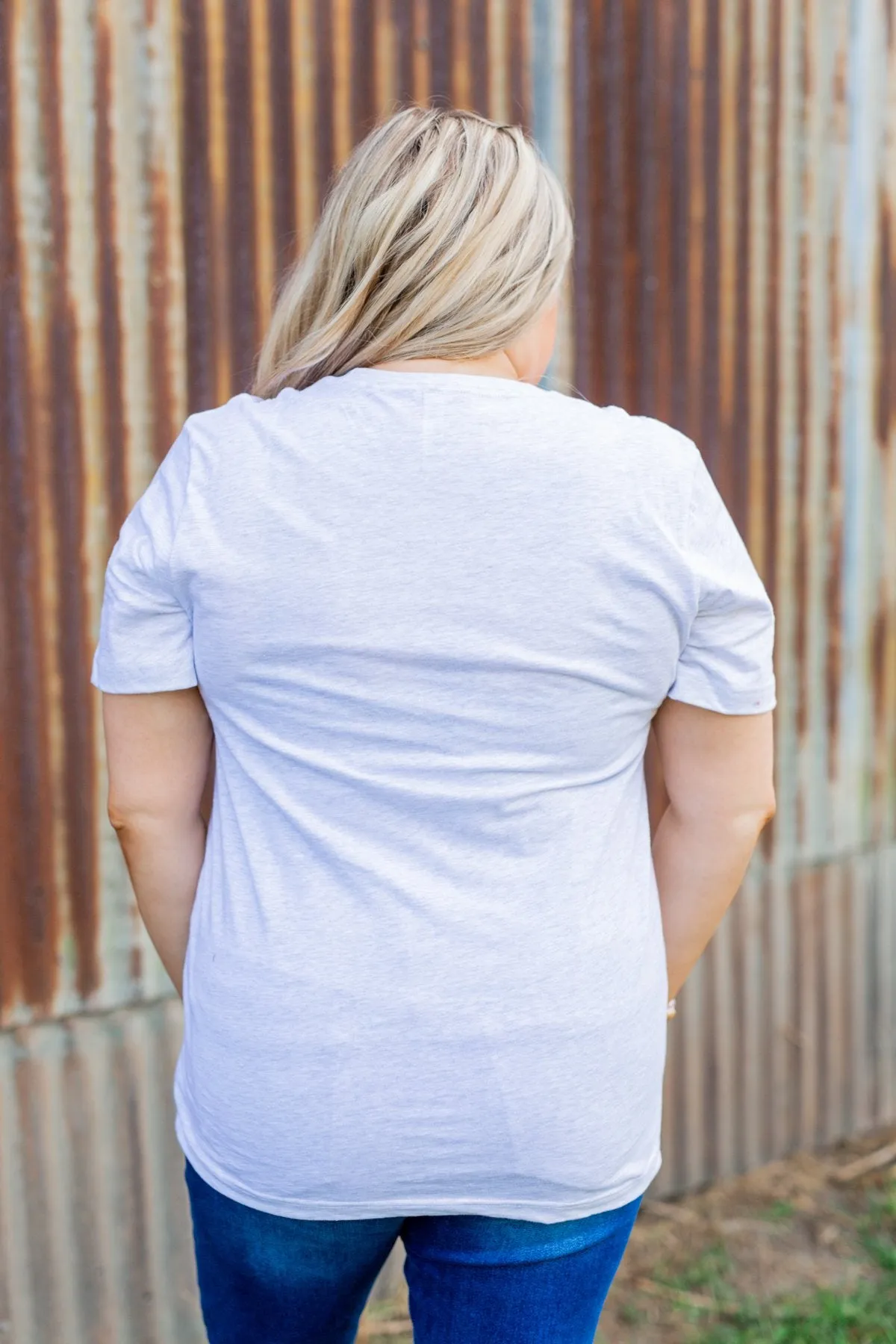 Meet Me At The Pumpkin Patch Graphic Tee- Heather Grey