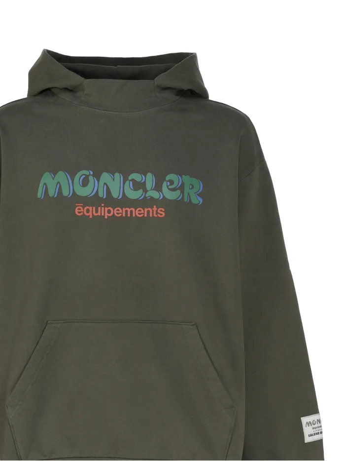 MONCLER  |Unisex Long Sleeves Cotton Oversized Logo