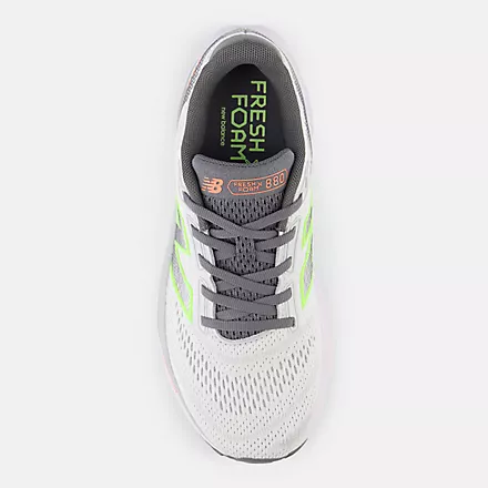 New Balance Women’s Fresh Foam X 880 Athletic Shoes-Grey/Lime/Peach