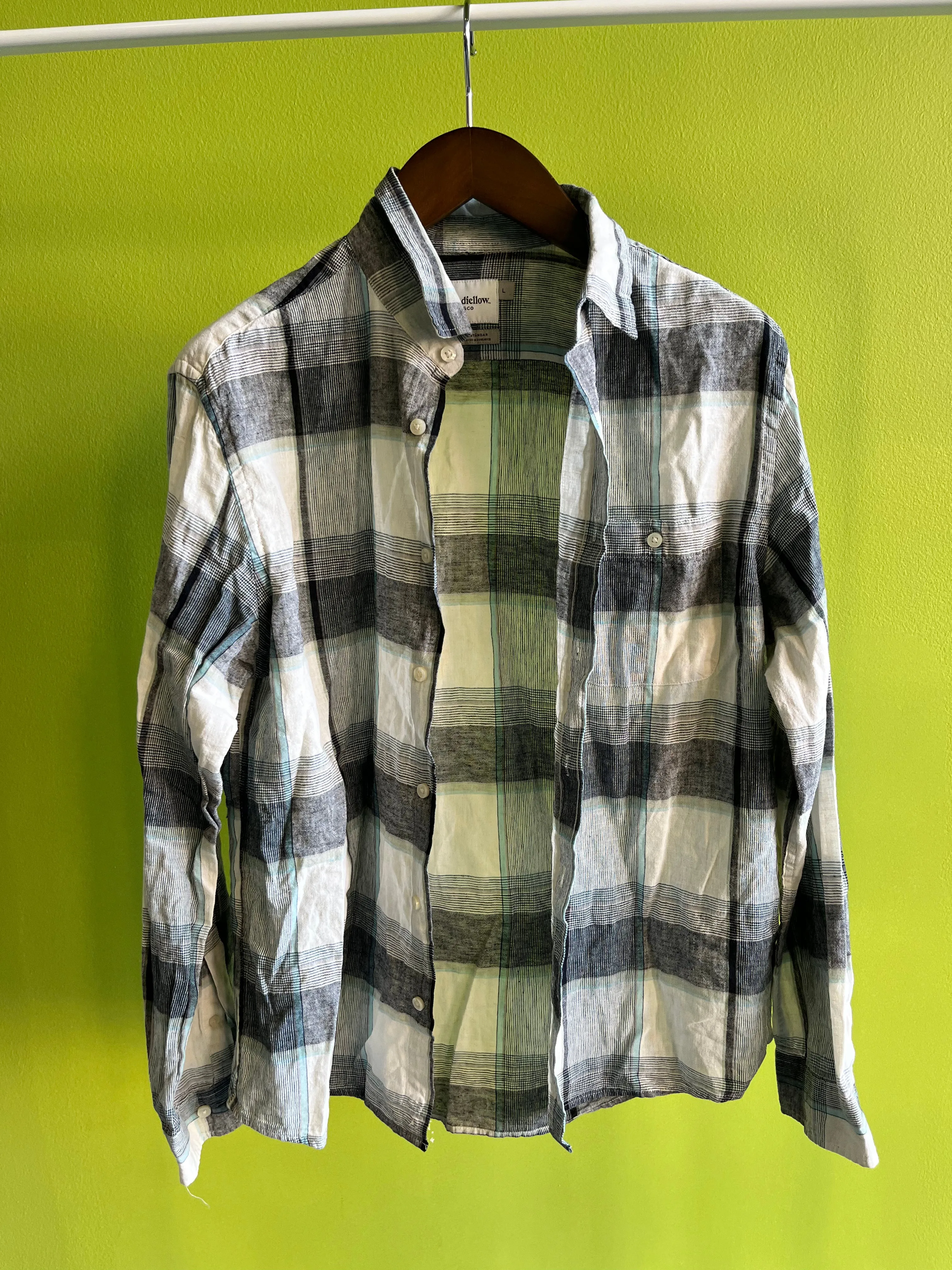 NEW GIRL: Nick Miller's Goodfellow & Co Plaid Flannel Shirt (M)