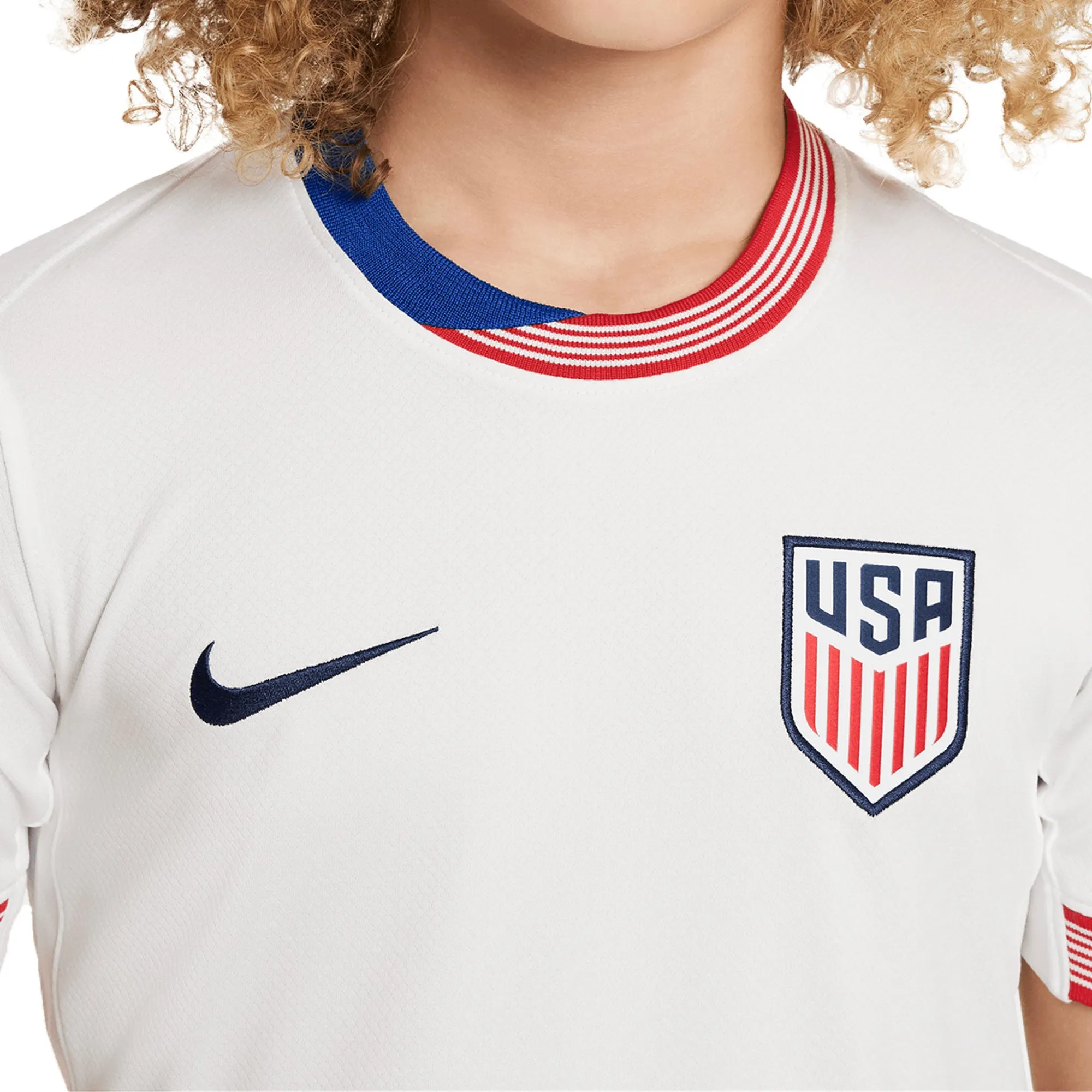 Nike Kids USA 2024/25 Home Jersey White