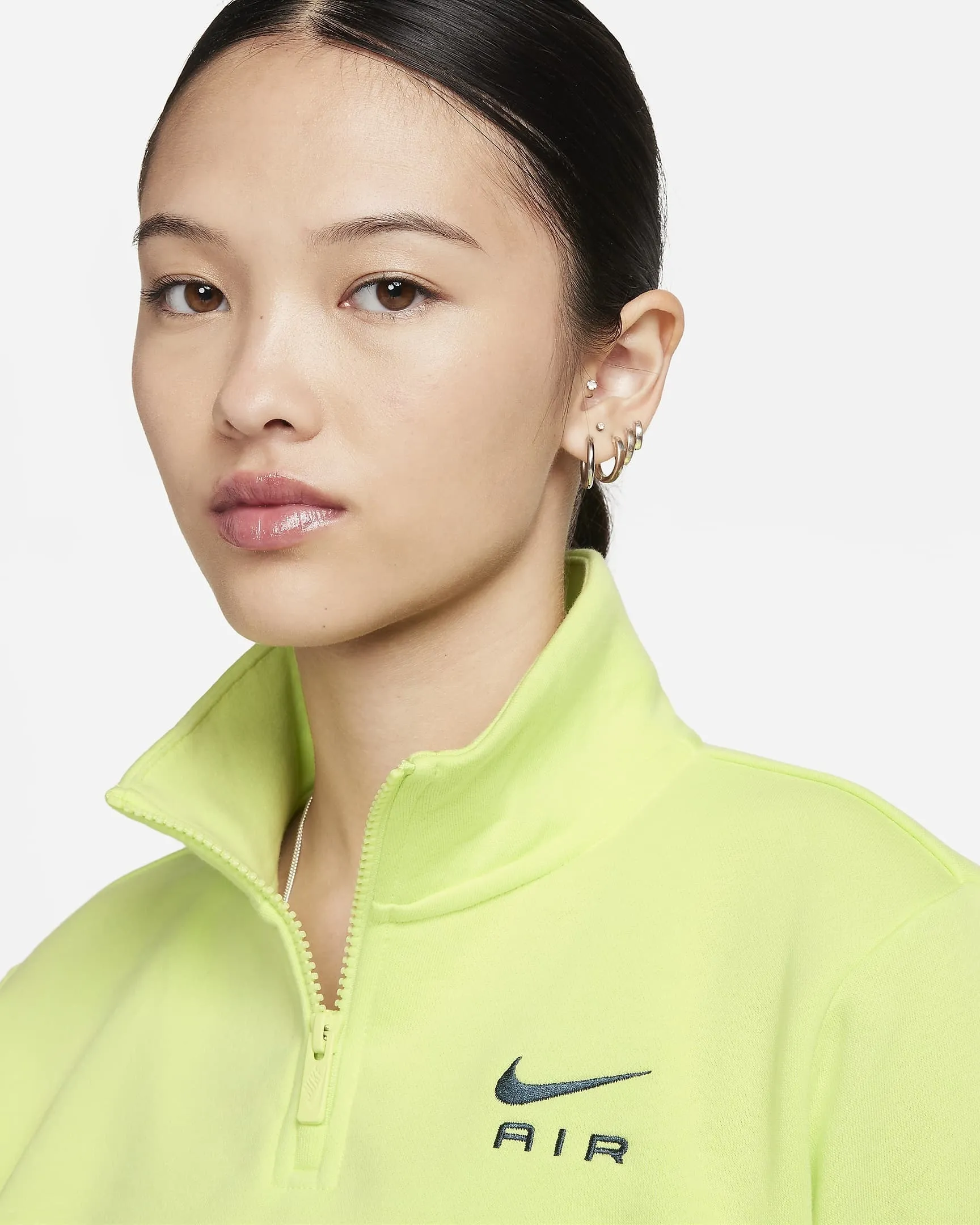 Nike  |Street Style Long Sleeves Plain High-Neck Logo