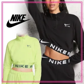 Nike  |Street Style Long Sleeves Plain High-Neck Logo