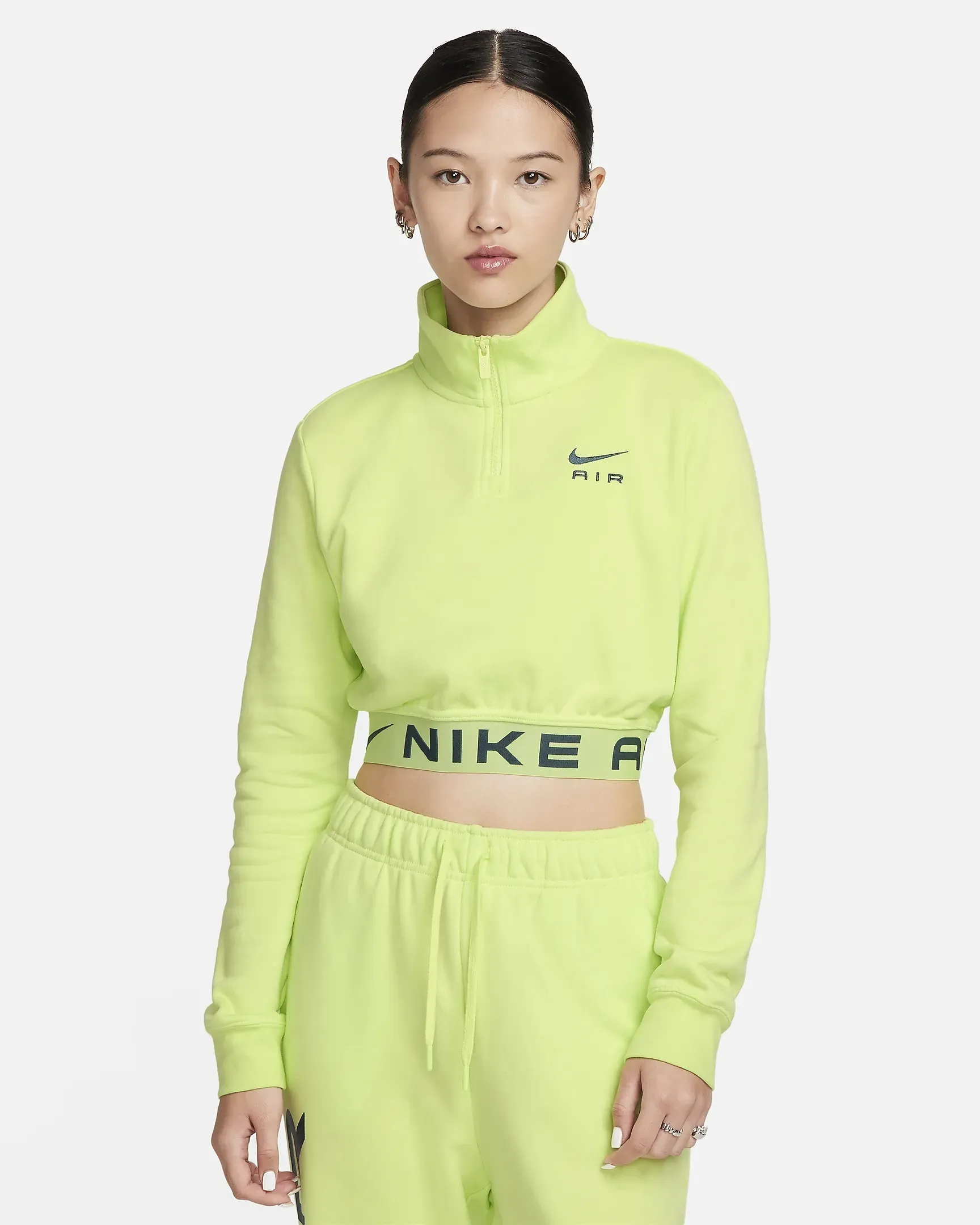 Nike  |Street Style Long Sleeves Plain High-Neck Logo