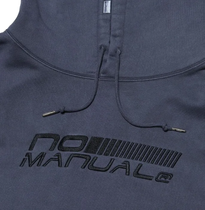 NOMANUAL  |Unisex Street Style Long Sleeves Plain Cotton Logo Hoodies