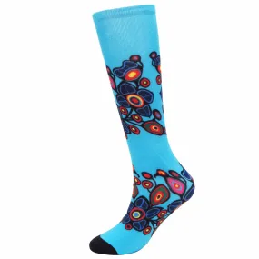 Norval Morrisseau Flowers and Birds Art Socks - Size ML Out of Stock