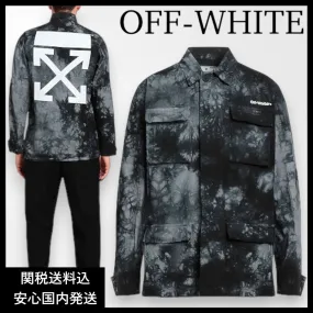 Off-White  |Button-down Street Style Long Sleeves Plain Cotton Logo