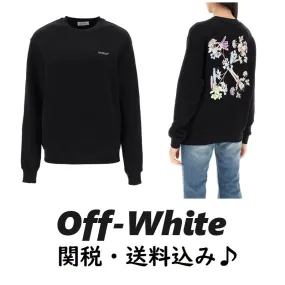 Off-White  |Street Style Long Sleeves Cotton Logo Hoodies & Sweatshirts