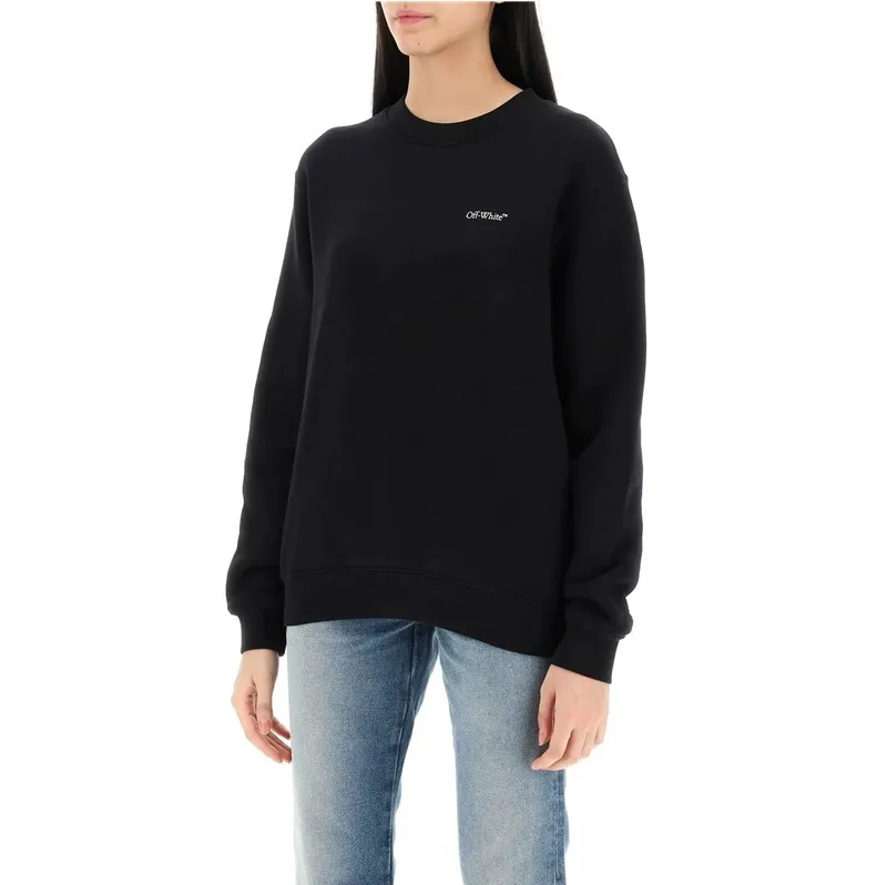 Off-White  |Street Style Long Sleeves Cotton Logo Hoodies & Sweatshirts