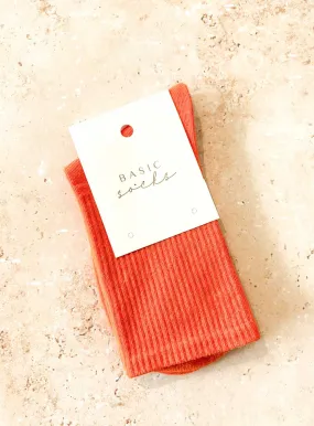 Olivia Crew Socks-ORANGE