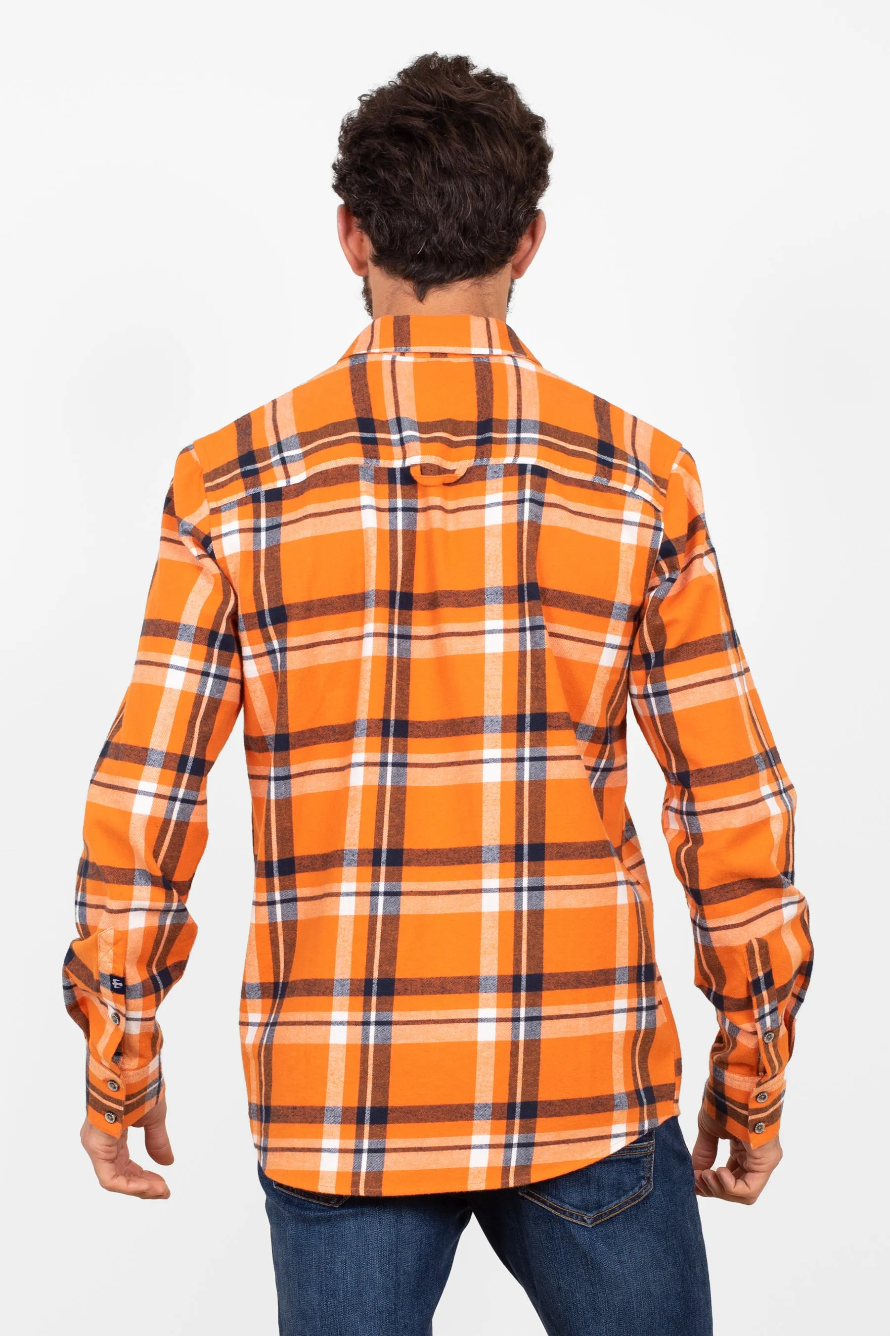 Orange Checked Shirt