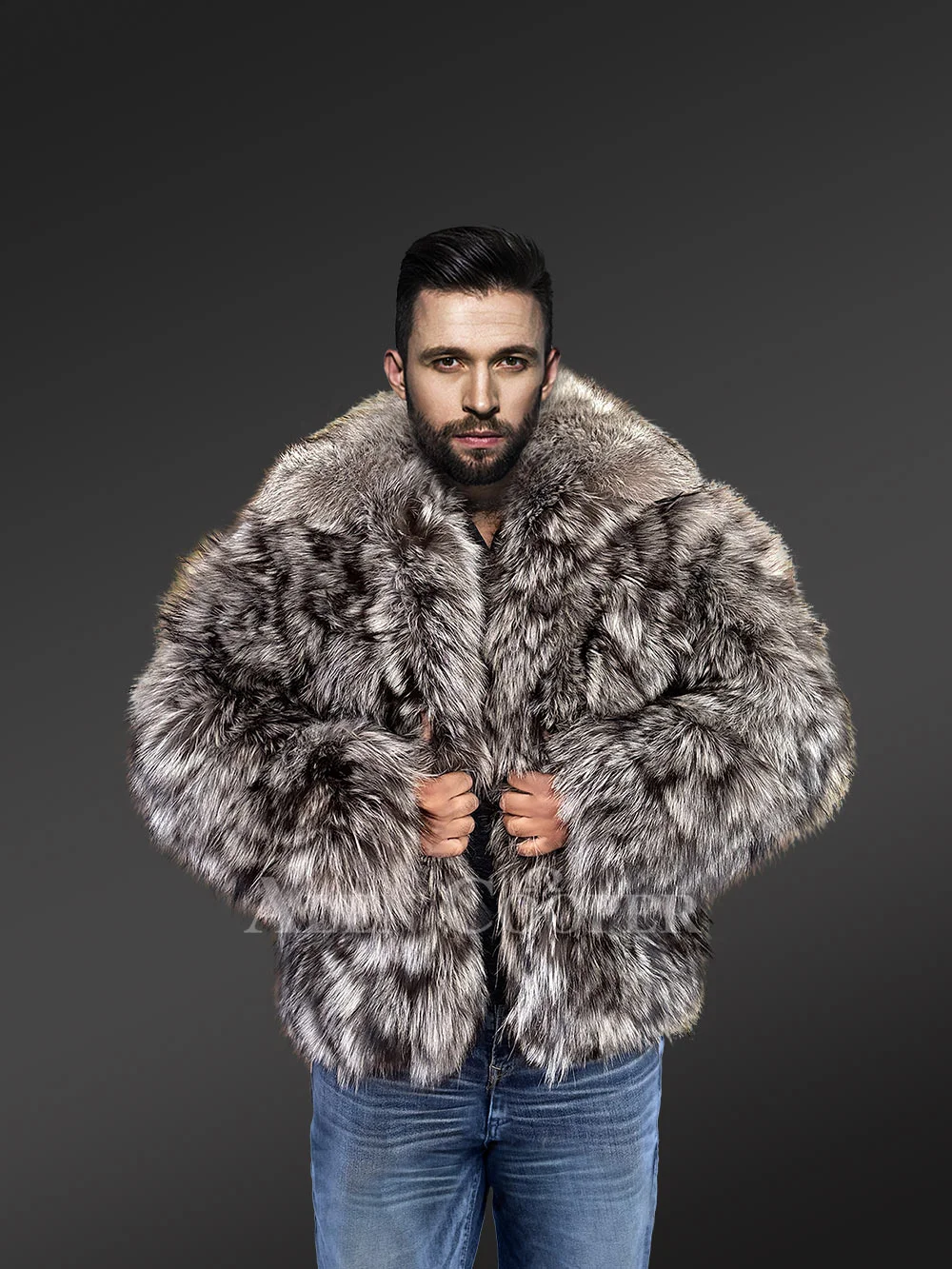 Original Fur vests in black for bold and stylish men