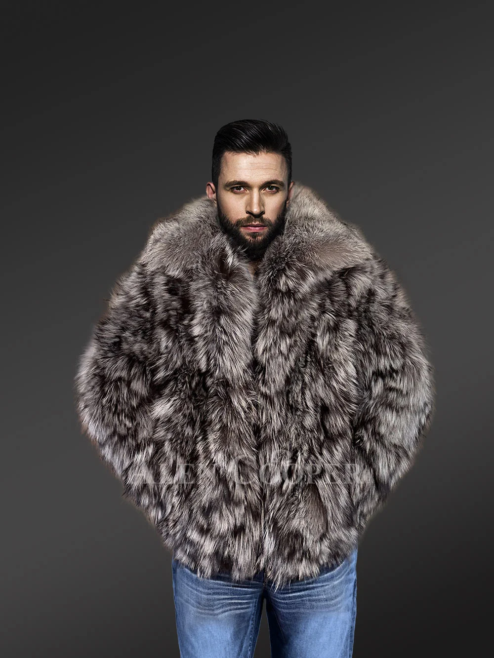 Original Fur vests in black for bold and stylish men