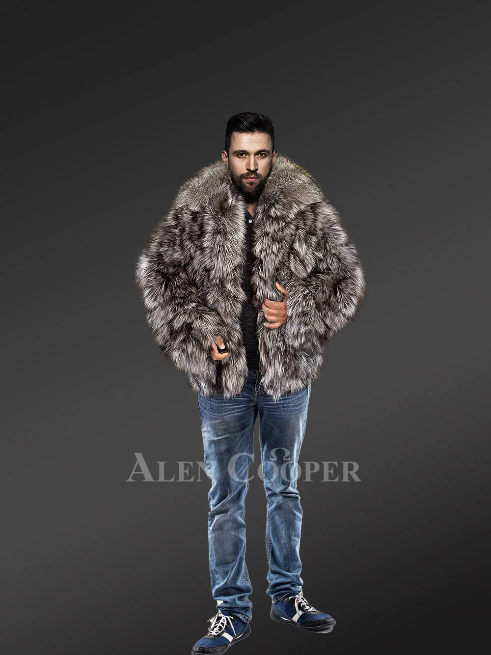 Original Fur vests in black for bold and stylish men