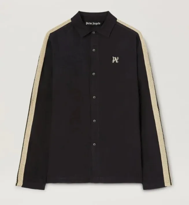 Palm Angels  |Button-down Linen Street Style Long Sleeves Plain Logo