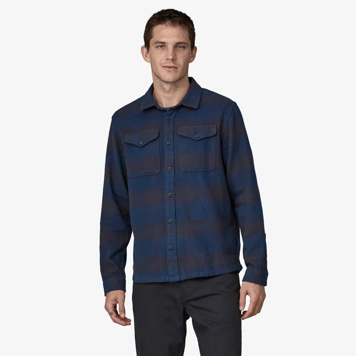 Patagonia Long Sleeve Organic Cotton Fjord Flannel Shirt Mens