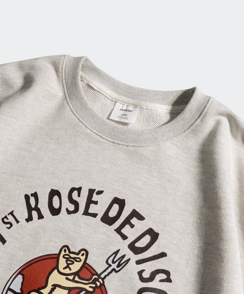 perstep  |[PERSTEP]★ROSE DISCO HEAVY WEIGHT SWEATSHIRT