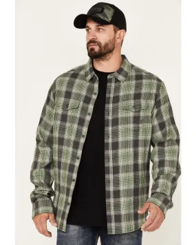 Product Name:  Brothers and Sons Men's Plaid Print Long Sleeve Button Down Flannel Shirt