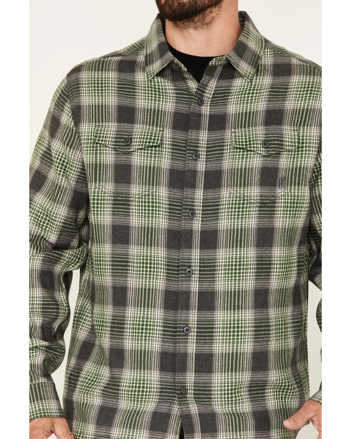 Product Name:  Brothers and Sons Men's Plaid Print Long Sleeve Button Down Flannel Shirt