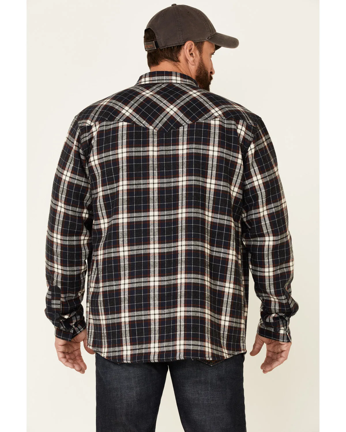 Product Name:  Cody James Men's Storm Front Bonded Large Plaid Long Sleeve Button-Down Western Flannel Shirt