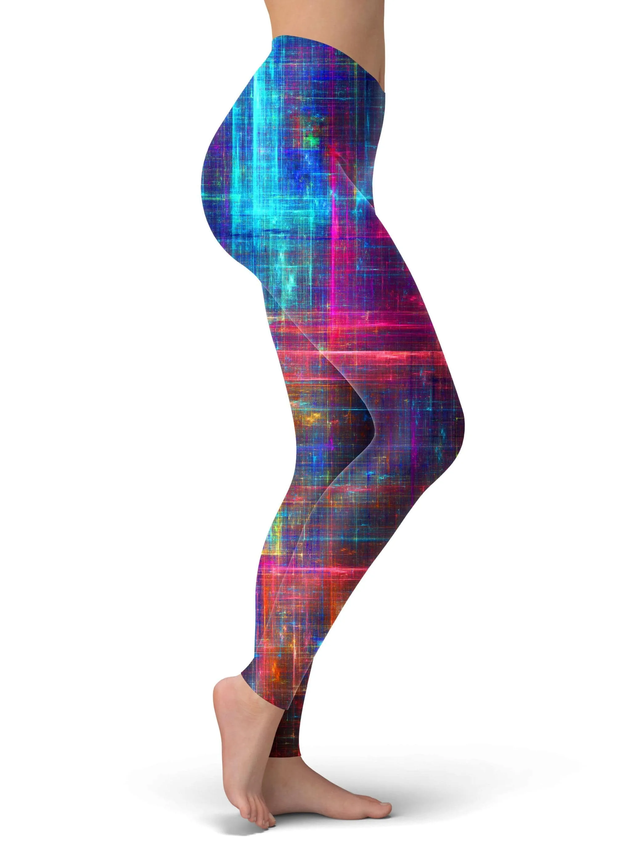 Psychedelic Matrix Rainbow Leggings