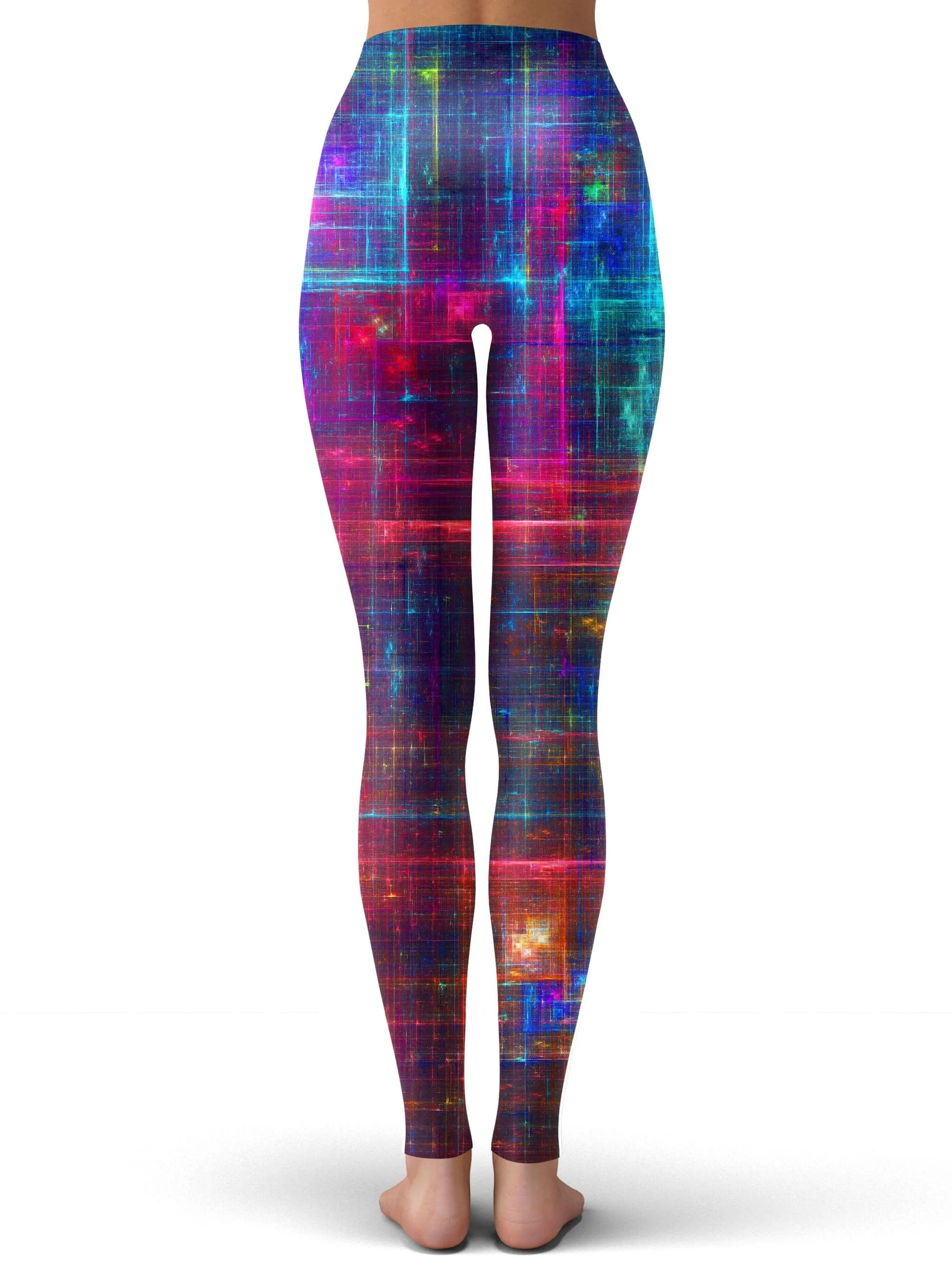 Psychedelic Matrix Rainbow Leggings