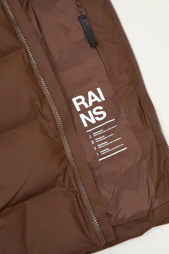 Rains jacket Alta Puffer Jacket W3T3 brown color 15120.23